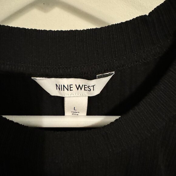 NWOT Nine West Shirred Side Blouse - Picture 2 of 2